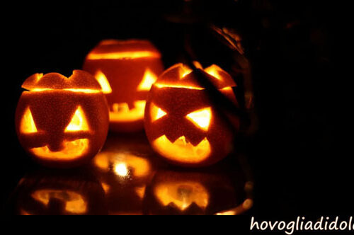 Candele di arance stregate per halloween