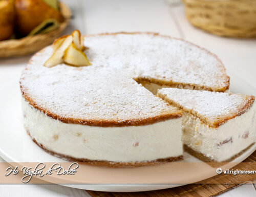 Torta ricotta e pere