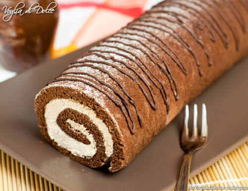 Rotolo al cacao con crema al mascarpone e caffè