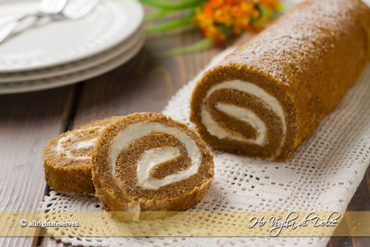 Rotolo dolce di zucca Pumpkin roll