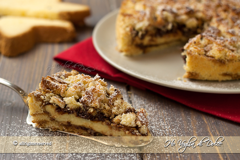 Dolci Di Natale Con Il Pandoro.Sbriciolata Di Pandoro Crema E Nutella