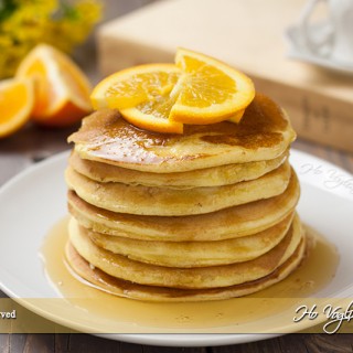 Pancakes all’arancia e miele