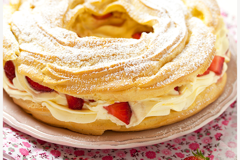 Paris brest con crema e fragoline (Zeppolone) ricetta | Voglia di Dolce