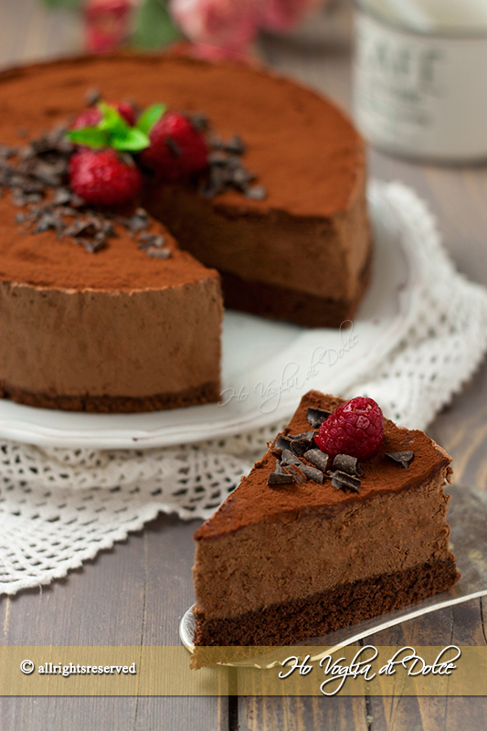 Torta mousse al cioccolato ricetta