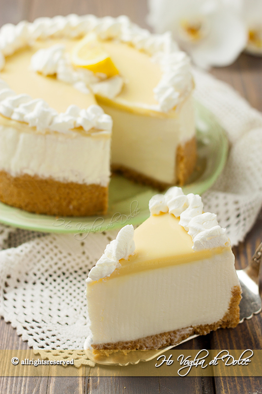 Cheesecake al limone e cioccolato bianco senza cottura ricetta