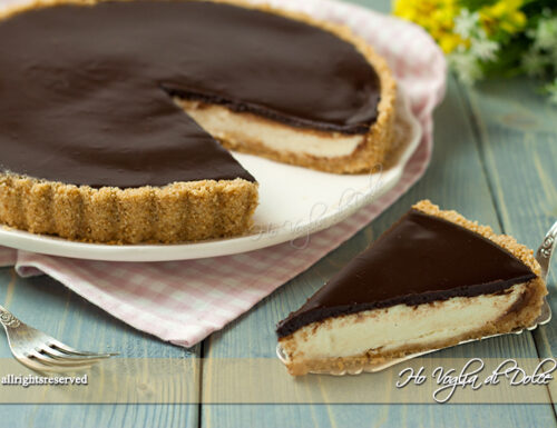 Crostata mascarpone e cioccolato senza cottura