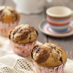 Muffin alla vaniglia e cacao