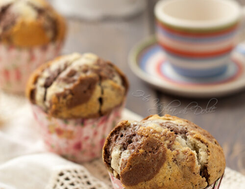 Muffin alla vaniglia e cacao