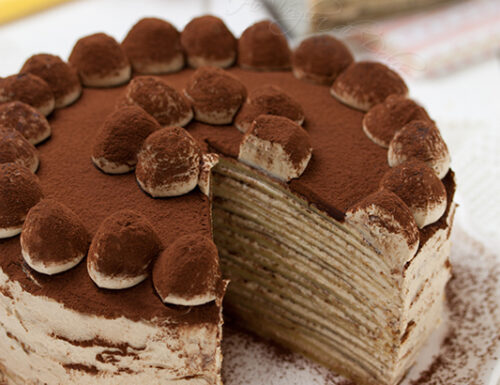 Torta di crepes tiramisù