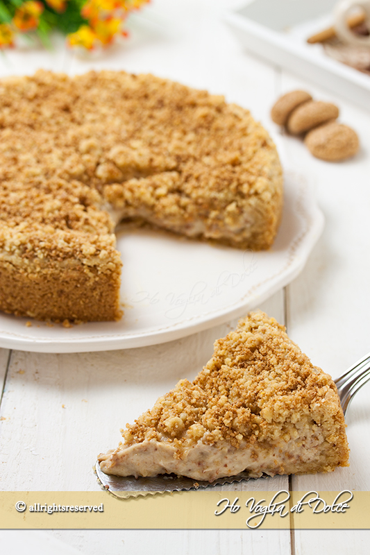 sbriciolata ricotta e amaretti