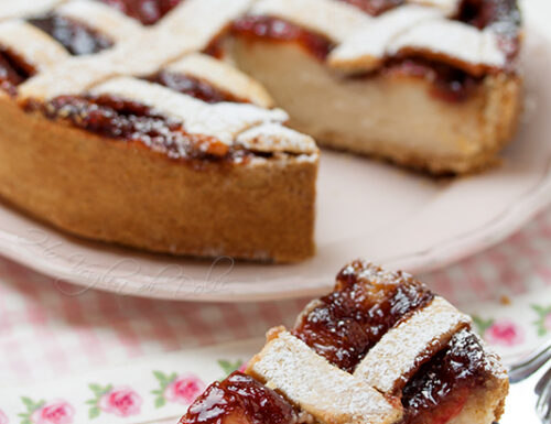 Crostata di ricotta e marmellata