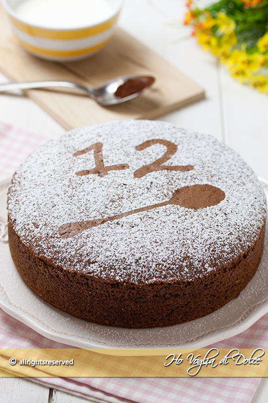 torta 12 cucchiai al cacao ricetta senza bilancia