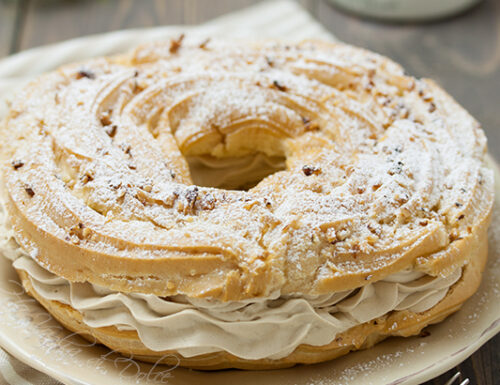 Paris brest con crema al caffè