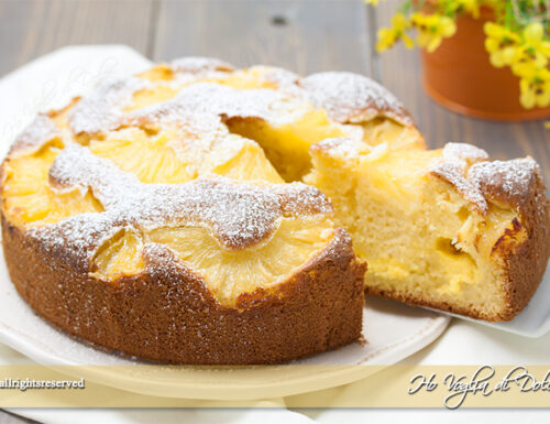 Torta ananas e crema