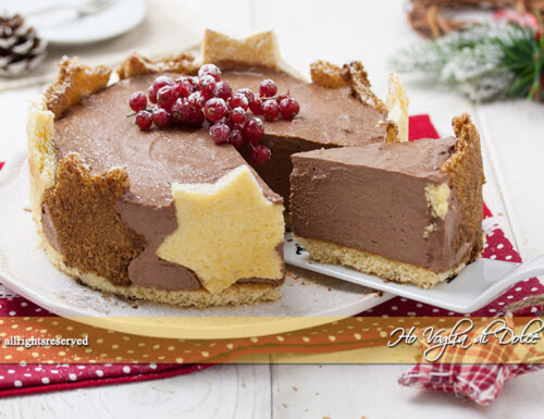 Cheesecake pandoro e cioccolato