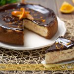 Cheesecake arancia e cioccolato cotta
