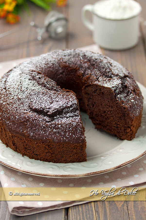 Ciambellone al bicchiere al cacao ricetta | Ho Voglia di Dolce