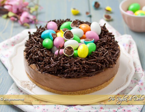 Cheesecake nido di Pasqua