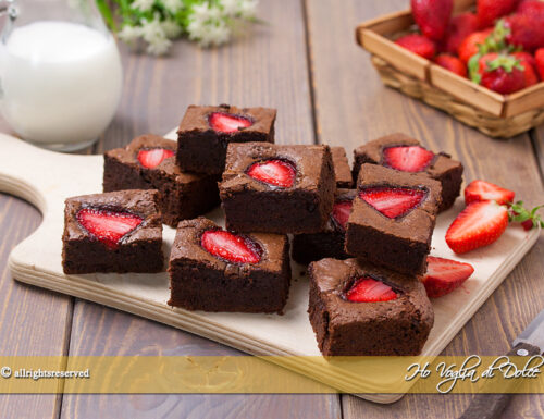 Brownies alle fragole