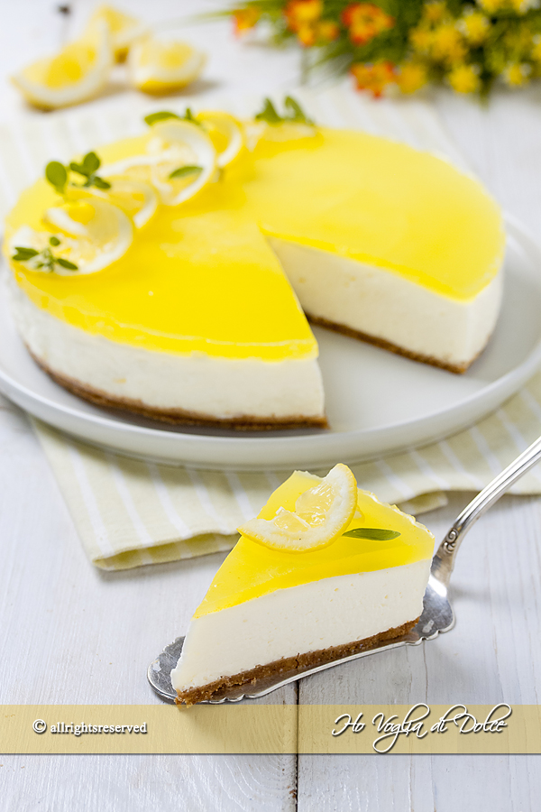 Cheesecake al limone senza cottura ricetta | Ho Voglia di Dolce
