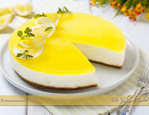 Cheesecake al limone senza cottura