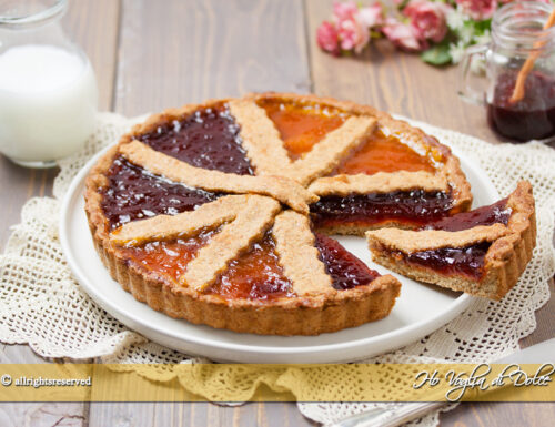 Crostata integrale alla marmellata senza burro