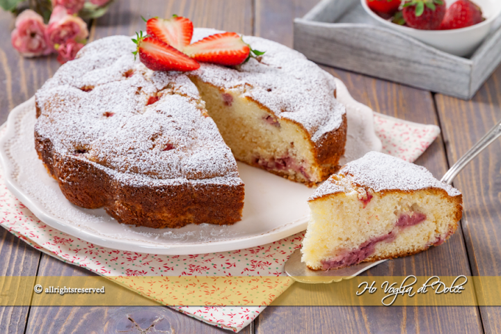 Torta alle fragole soffice e semplice ricetta | Ho Voglia di Dolce