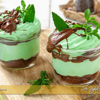 Mousse alla menta after eight