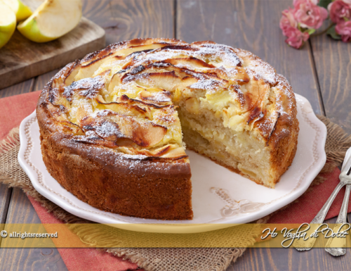 Torta di mele e crema