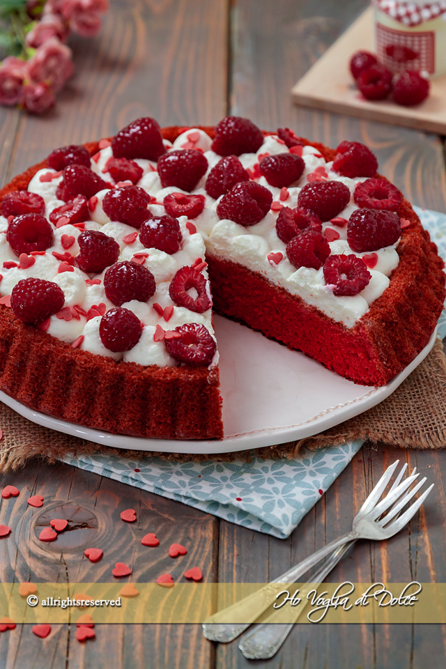 Crostata morbida red velvet ricetta veloce