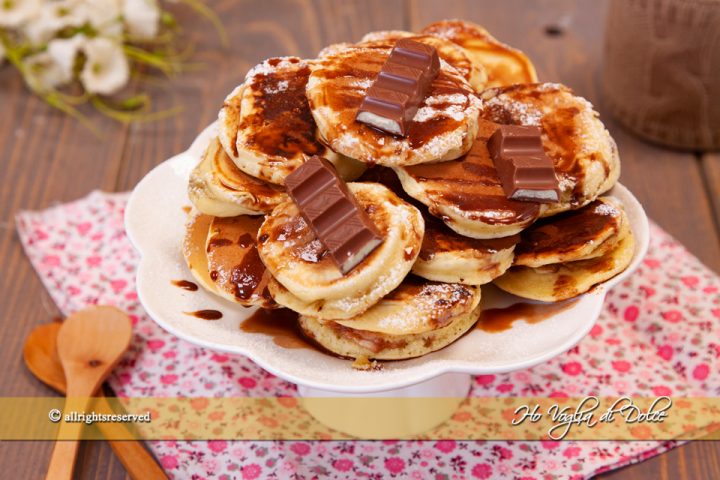 Pancakes Kinder cioccolato ricetta | Ho Voglia di Dolce