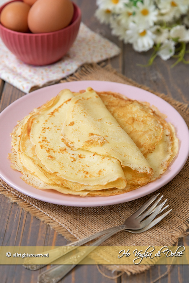 Crepes dolci e salate ricetta base facile e veloce e tutti i segreti per aver un impasto liscio e senza grumi