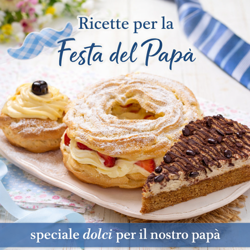 Dolci per la festa del papà tante ricette facili e veloci, dolci semplici, dolci classici, zeppole, biscotti, crostate per stupirlo nel suo giorno
